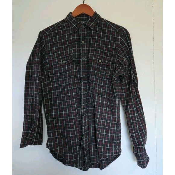 VTG Polo Ralph Lauren Shirt Mens S Button Up Red Black Checkered Business Casual - Picture 1 of 7
